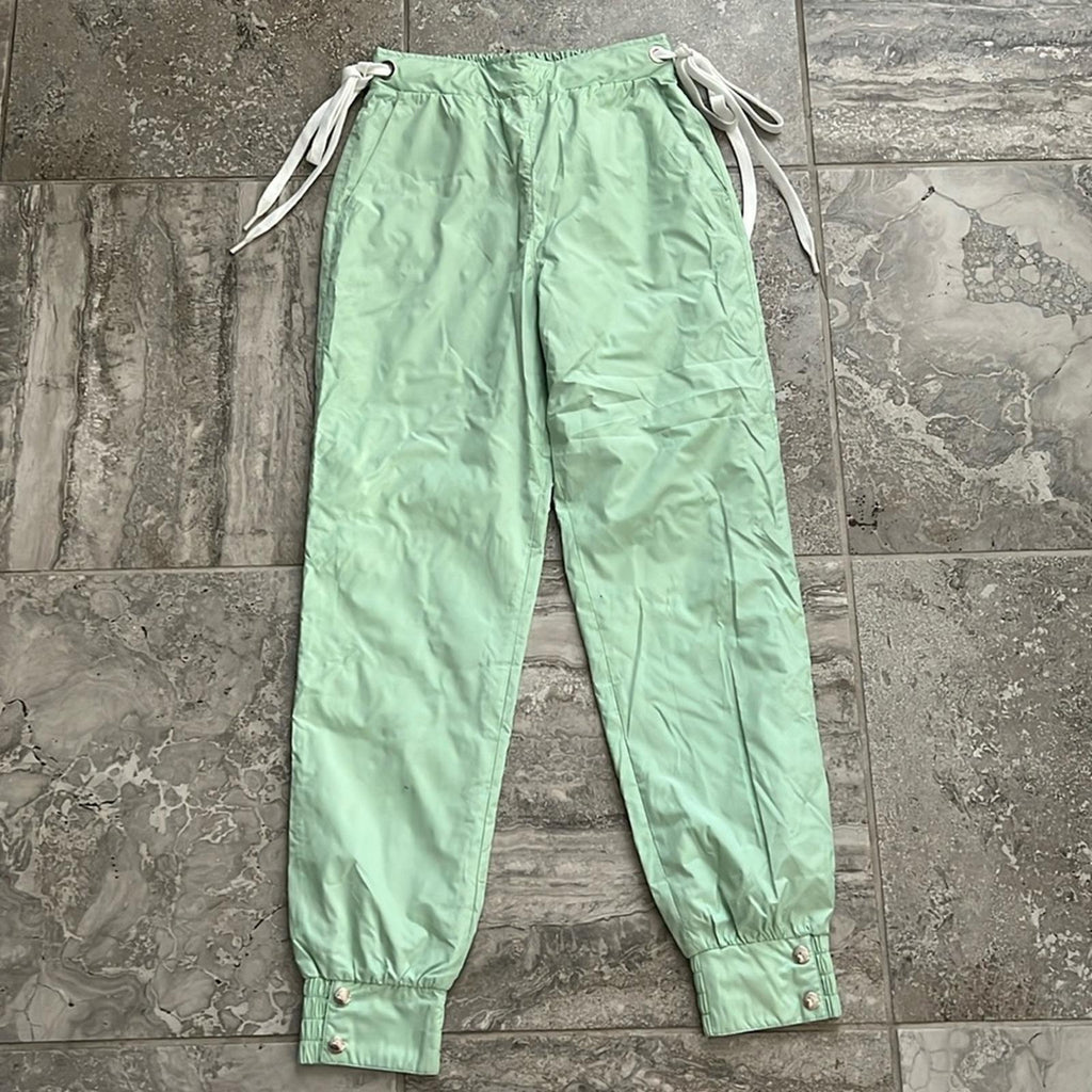 KHRISJOY Casual Pants in Mint Green, Size S - Made in Italy NEW w/o Tag $537