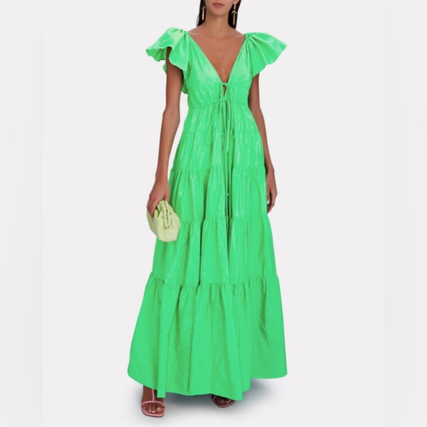 A.L.C. Luca Ruffled Sleeve Tiered Dress, Size 4 New w/Tag Retail $695 SOLD OUT!