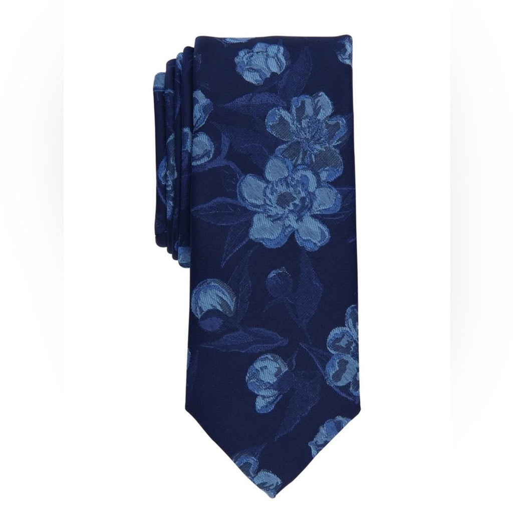 Bar III Ghajar Floral Neck Tie, Navy Style 13C22-2035 New with Tag