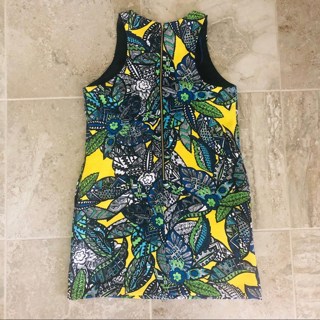 SLNY Royal Multicolor Sheath Dress, Size 18 EXCELLENT