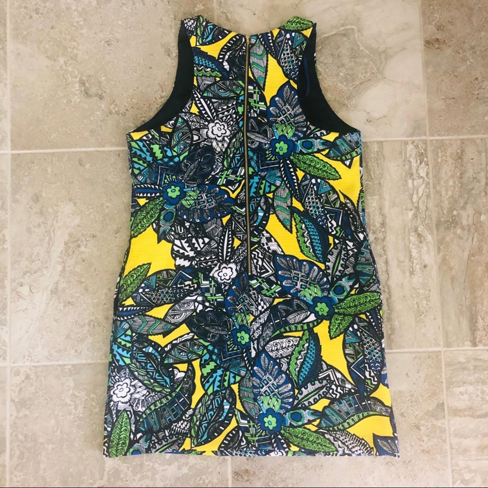 SLNY Royal Multicolor Sheath Dress, Size 18 EXCELLENT