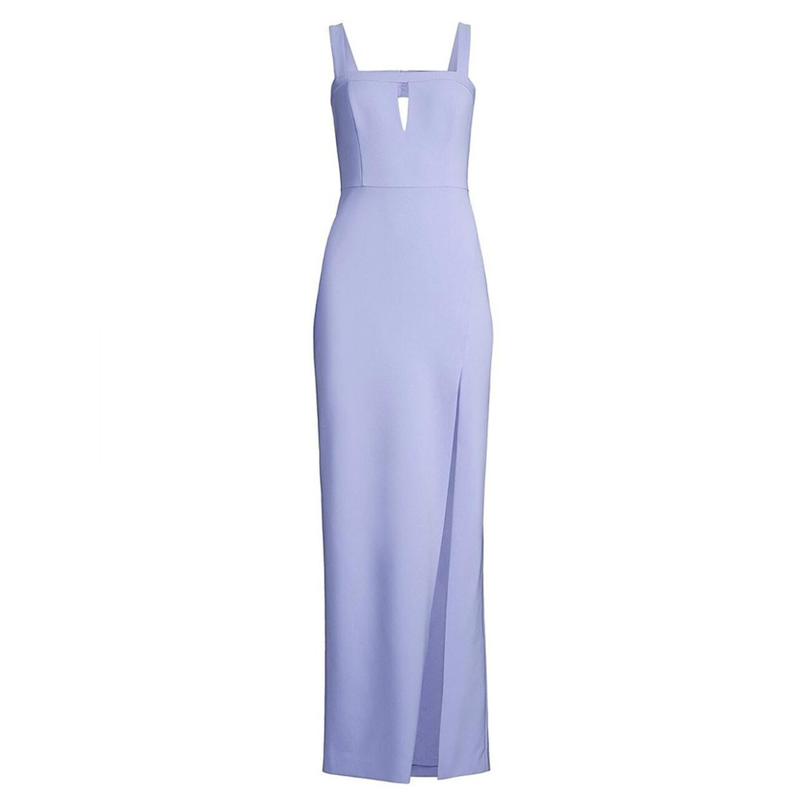 Aidan Mattox Sleeveless Cutout Column Gown in Baby Blue, Size 4 EXCELLENT! $220