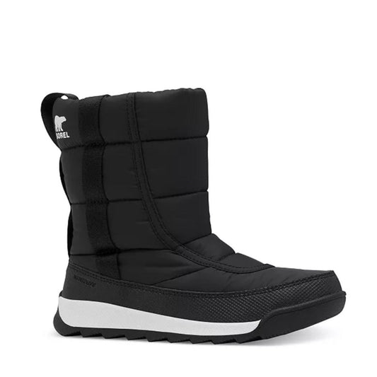 Sorel Big Kids Whitney II Puffy Waterproof Mid Boots in Black Size 13 NEW in Box