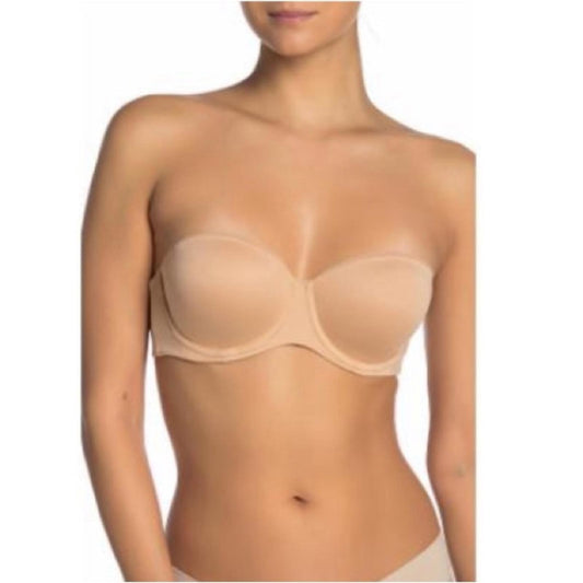 NEW Calvin Klein Convertible Strapless Bra, NudeComes w/Straps, Size 38D NWT