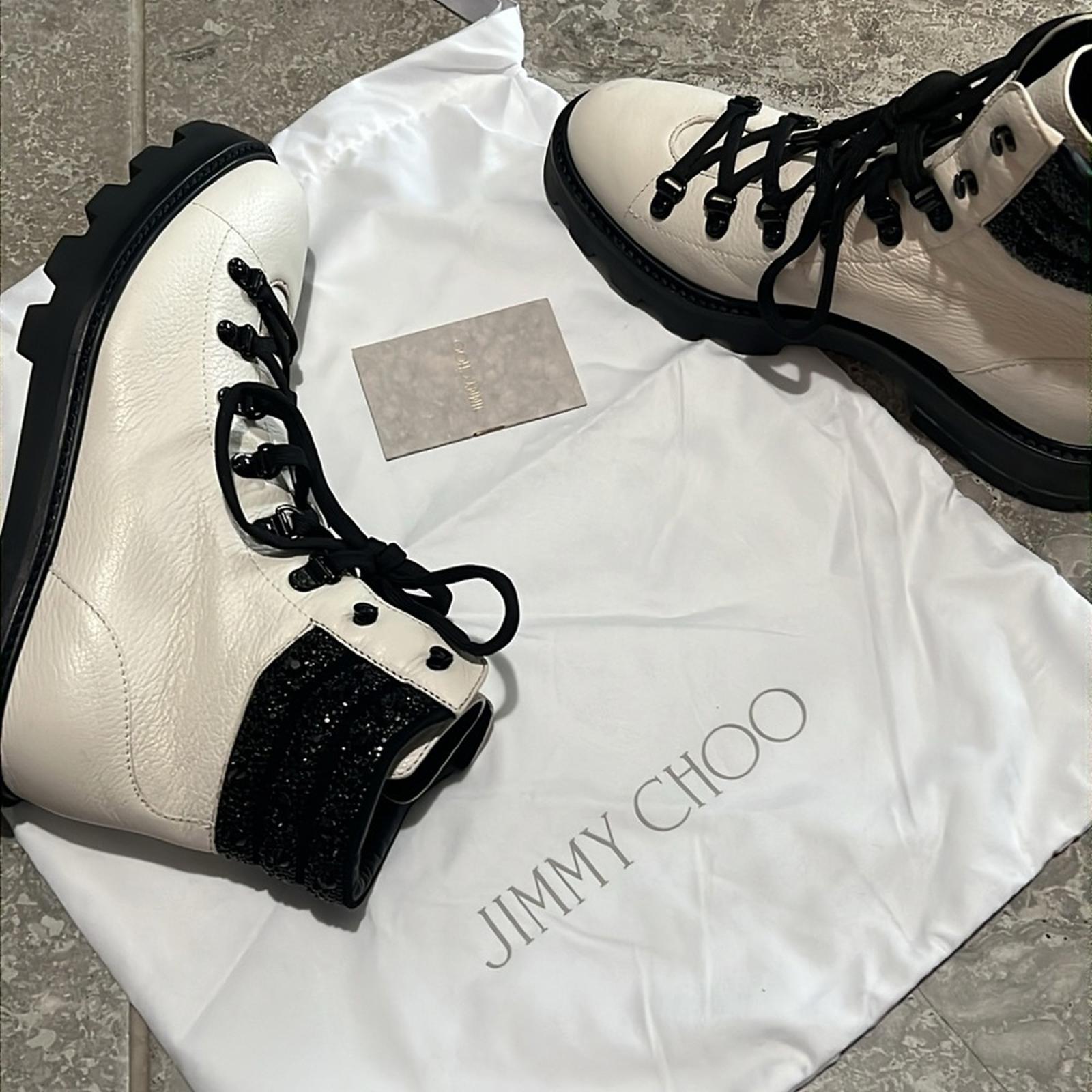Jimmy Choo White Eshe Boots a Limited Edition, NWT, Size 39.5 Retail $1,625