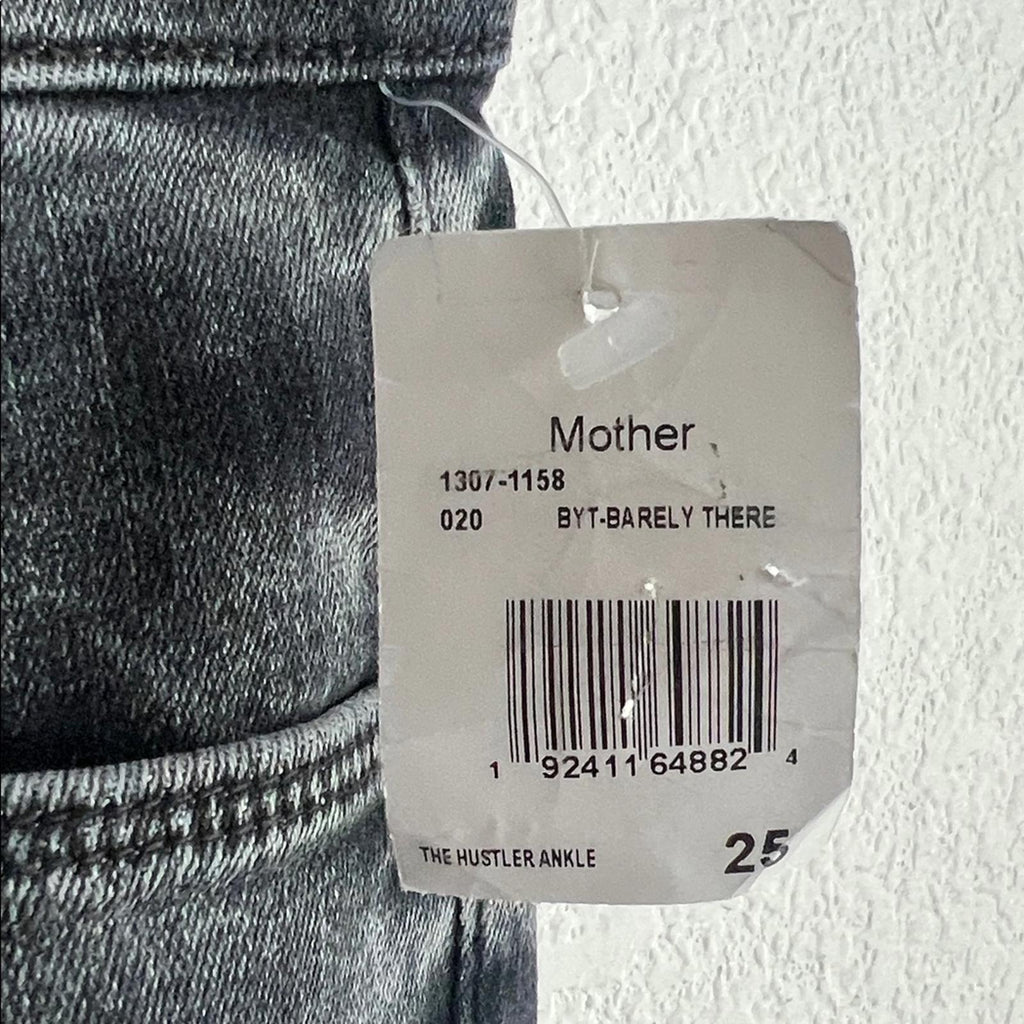 MOTHER The Hustler High Rise Ankle Bootcut Jeans in Barely There/Gray Size25 NEW