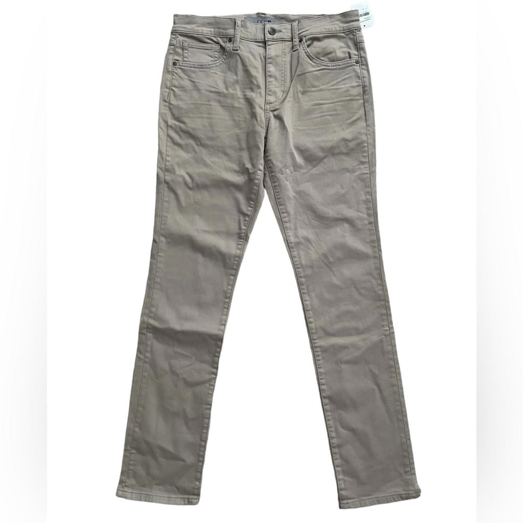 JOE'S JEANS Slim Fit Khaki French Terry Jeans, Size 32 New w/Tag Retail $179
