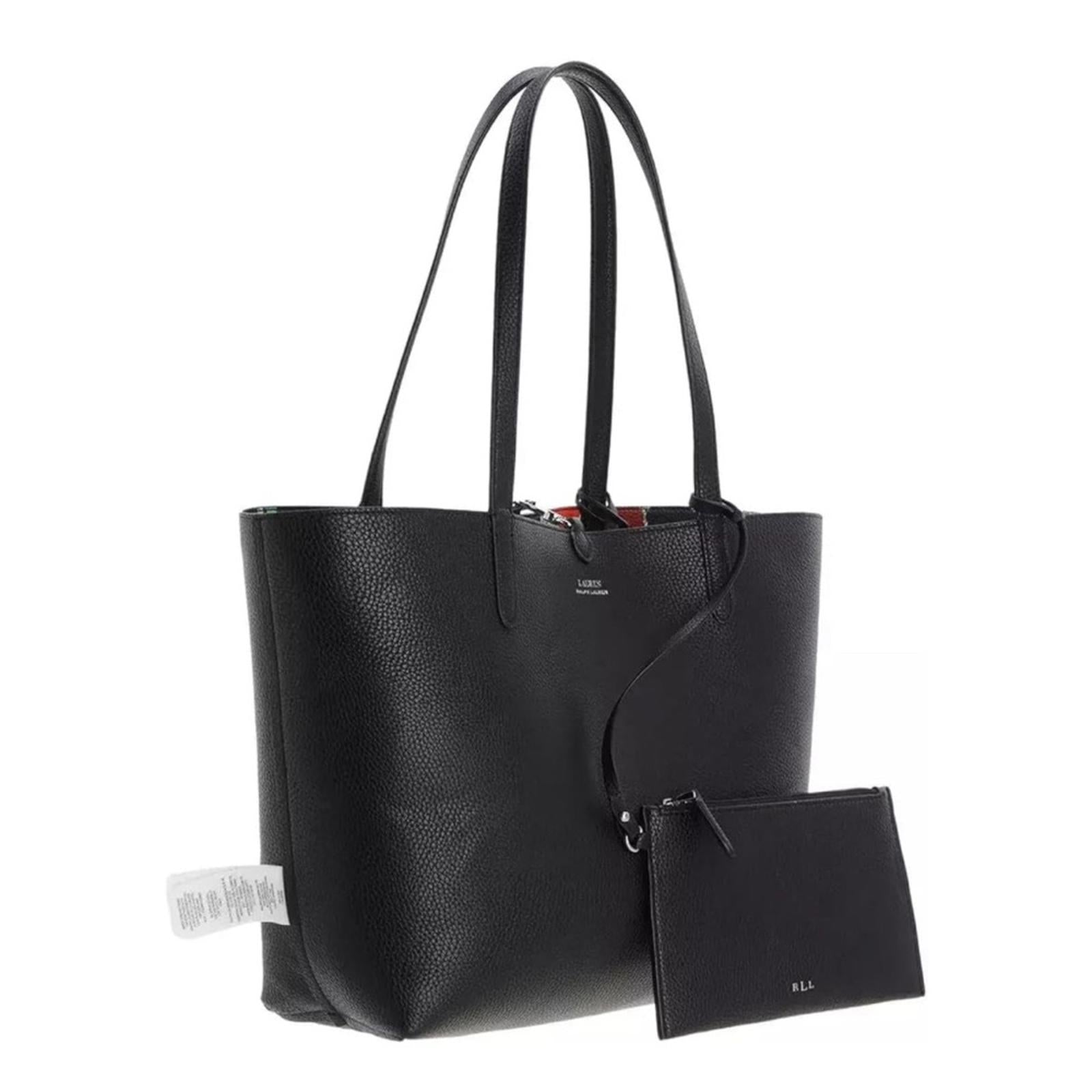 Lauren Ralph Lauren Large Reversible Tote Bag, Pouch & Handbag, NWT