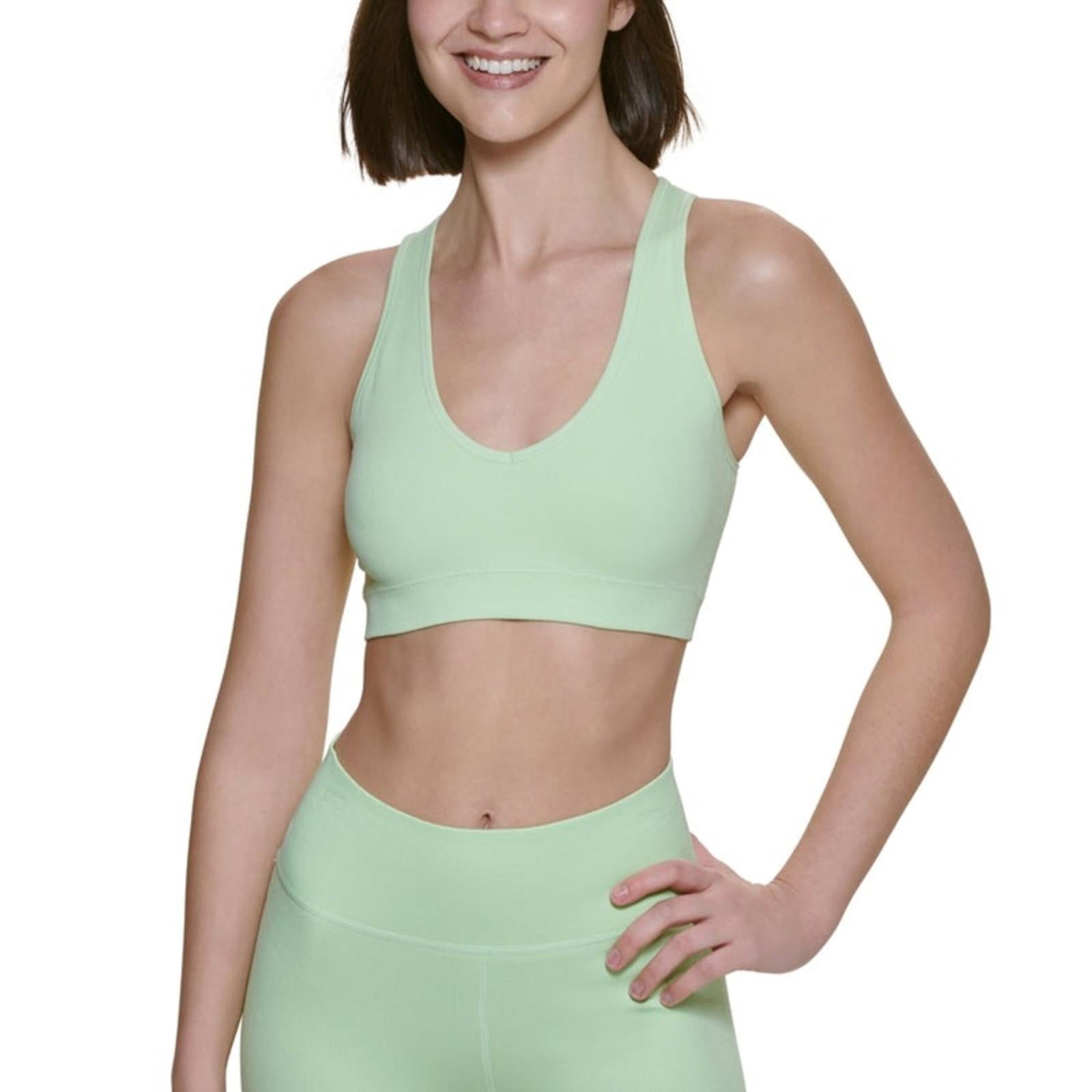 CK Performance Ribbed Sports Bra, Key Lime New w/Tag Retail $49.50 (Sold Out)