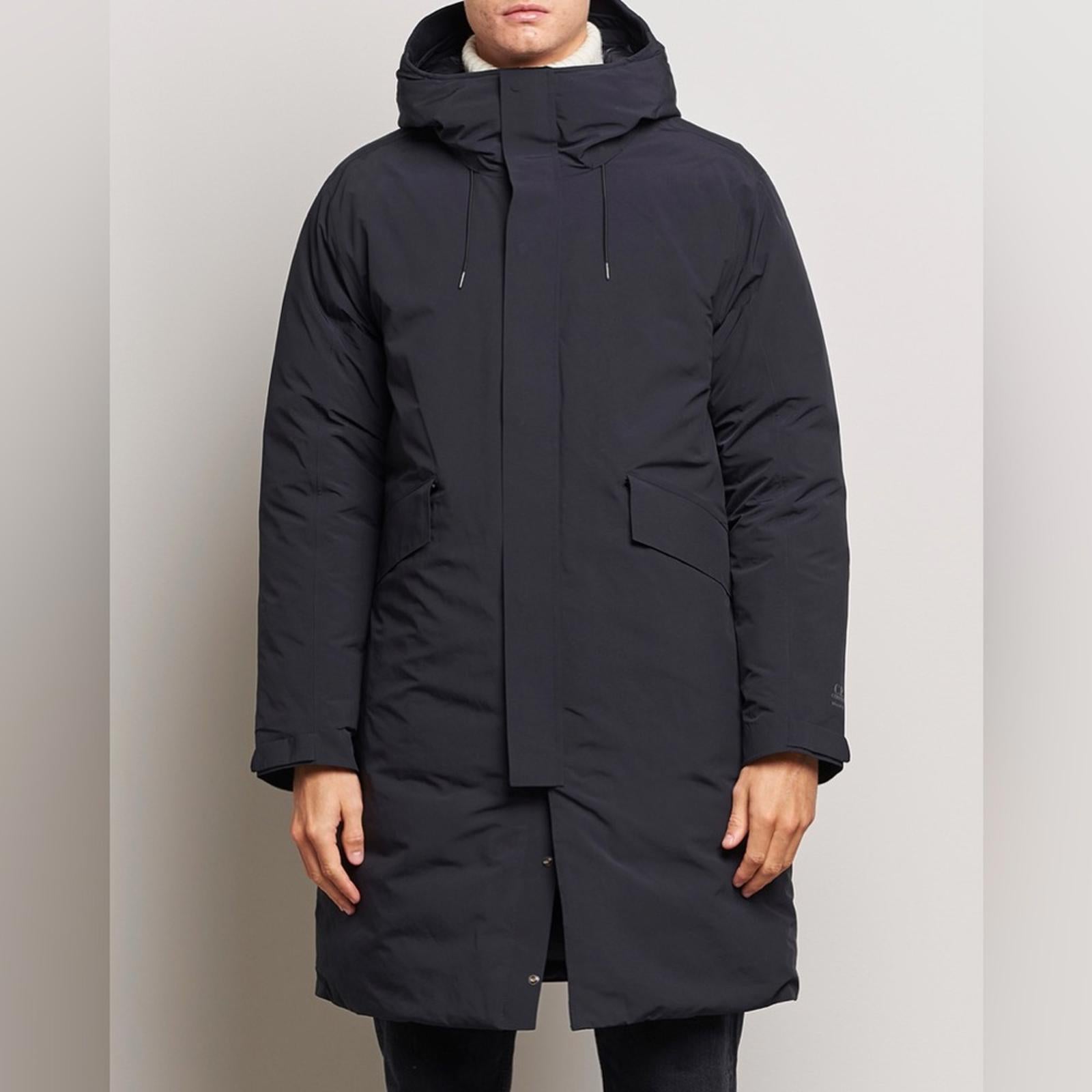C.P. Company Micro M Re-Cycled Long Parka Coat, Black Size 52/XL NWT Retail $925