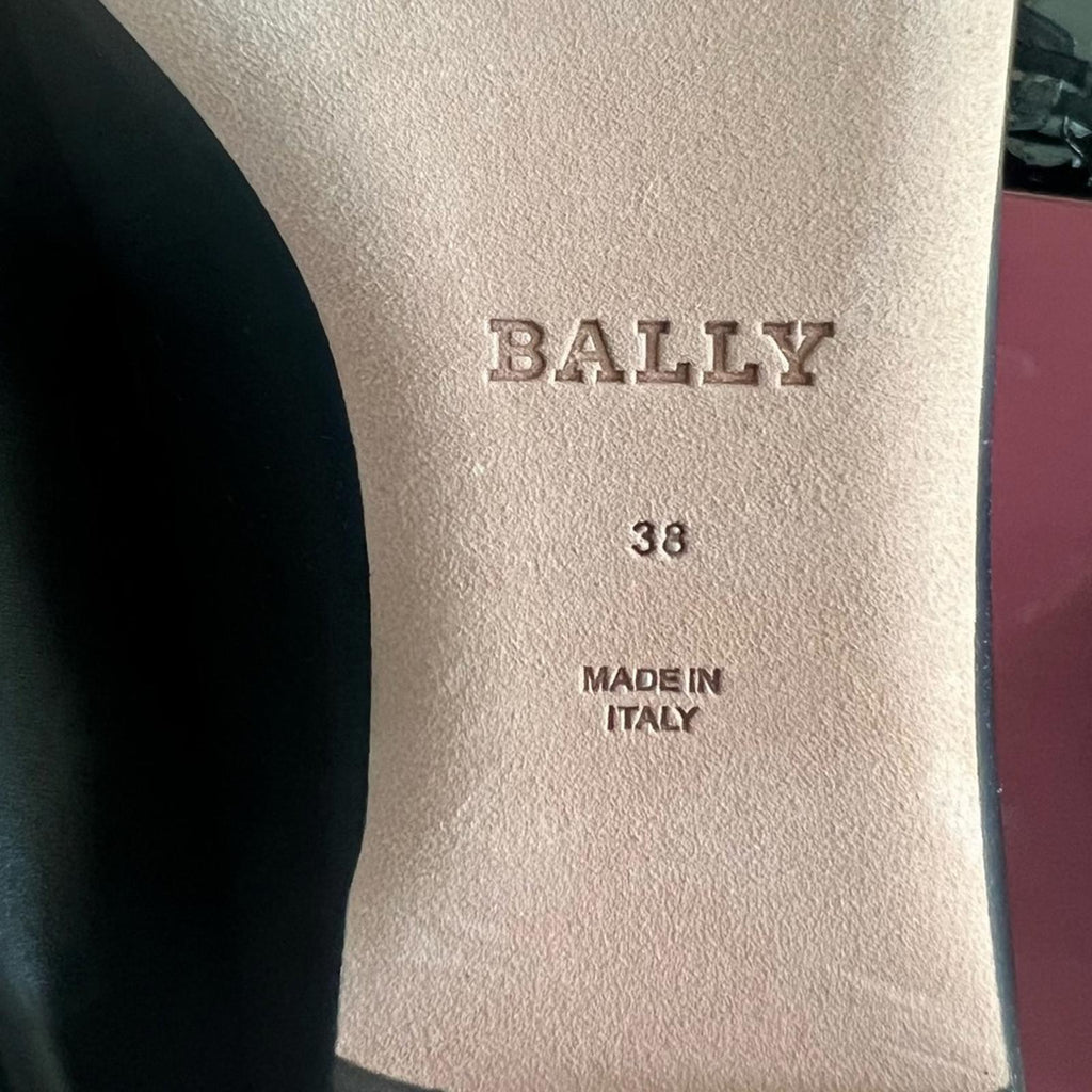 Bally BB logo loafers in Black, [Made in Italy] Size EU 38 in Box Retail $795