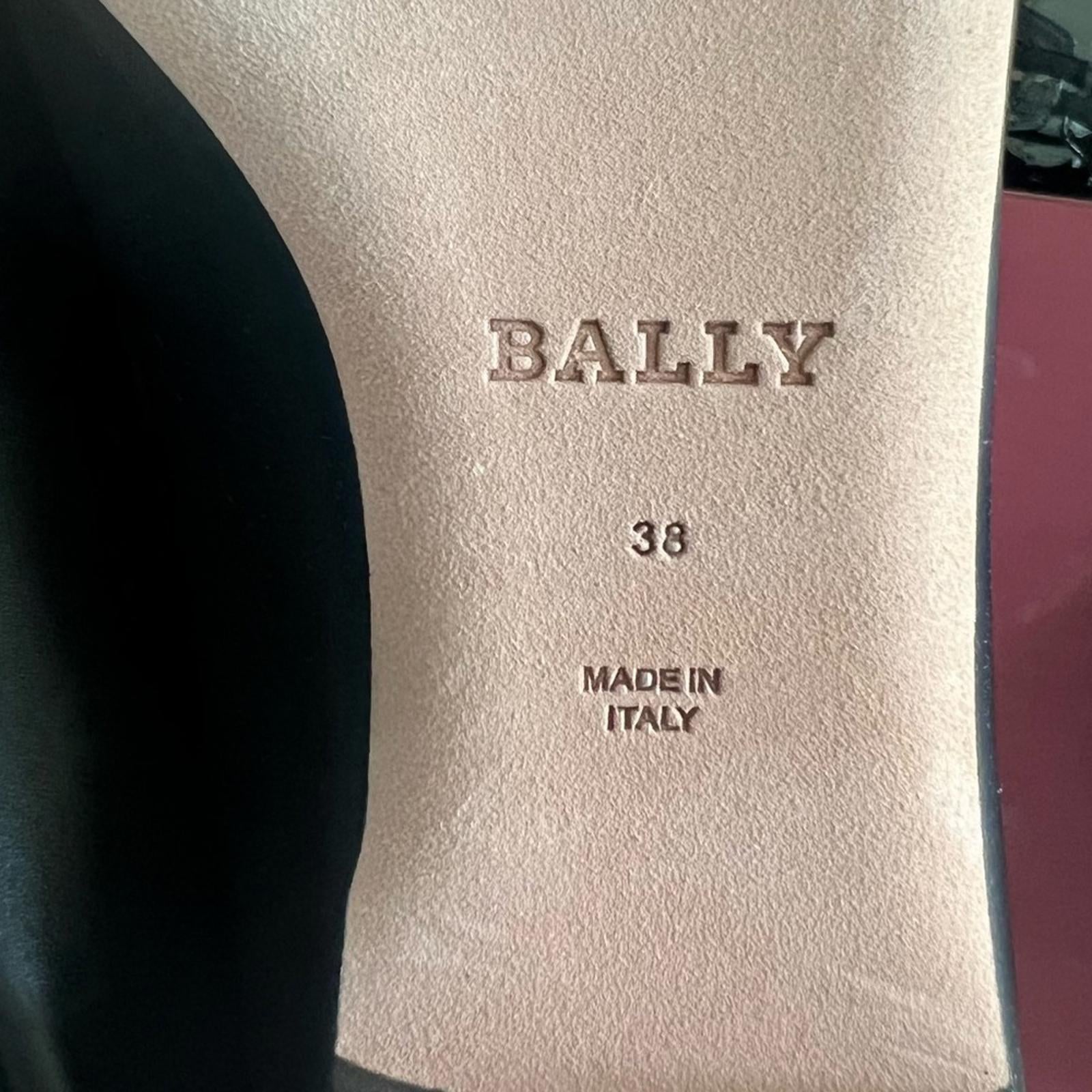 Bally BB logo loafers in Black, [Made in Italy] Size EU 38 in Box Retail $795
