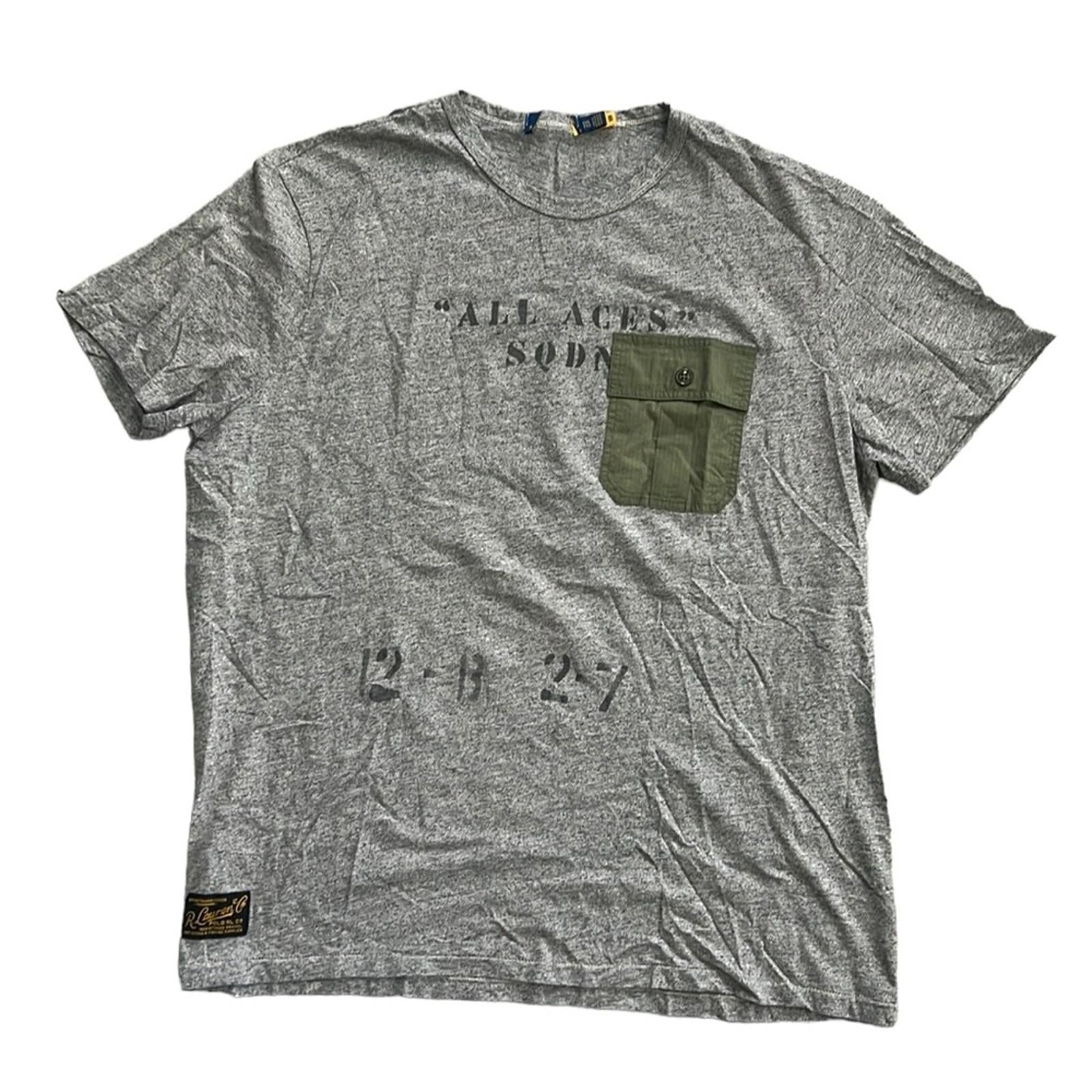 NEW Polo Ralph Lauren Sportsman Classic-Fit Army Green Pocket Jersey T-Shirt XXL