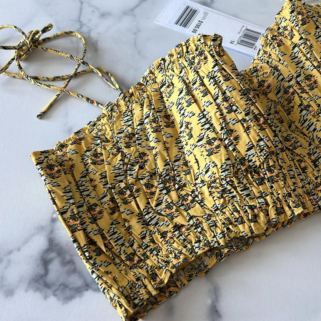 RHODE Pari Cropped Bandeau Top, Size 14 New w/Tag Retail $195, SOLD OUT!