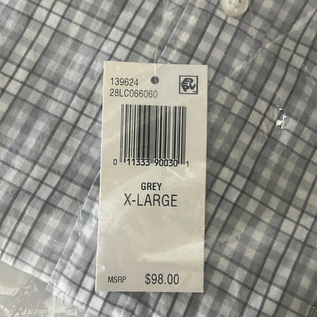 The Men's Store at Bloomingdale's Bi-Color Plaid Classic Fit Shirt, NWT, Size XL