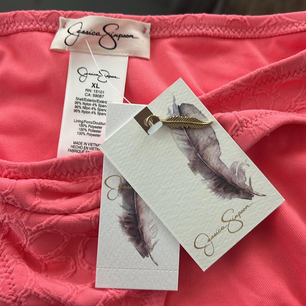NEW Jessica Simpson Shirred Hipster Bikini Swim Bottom Size XL New w/Tag $44