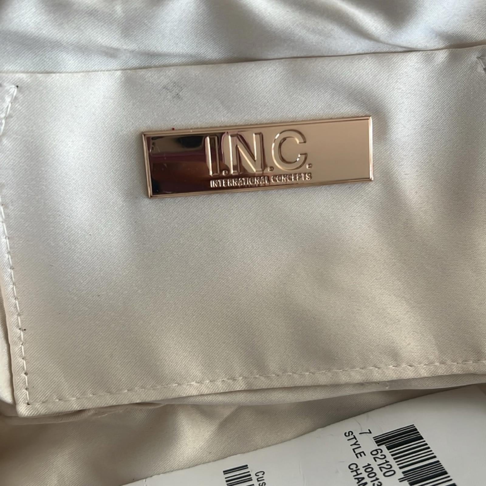 INC Pleated Clutch in Champagne, New w/Tag (Online for $79.50)