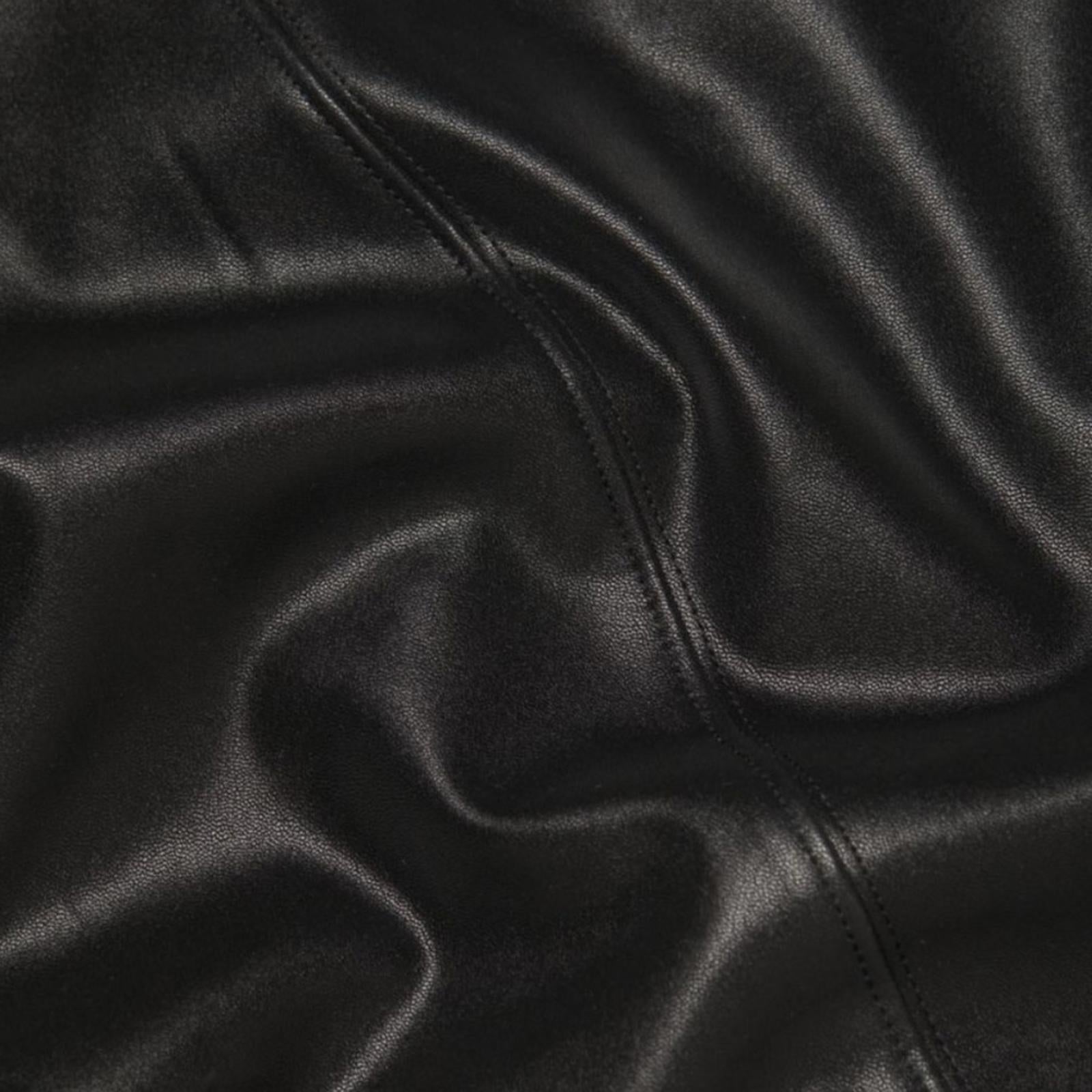 NEW Good American Faux Leather High-Neck Bodysuit in Black Size 4/XL NEW w/o Tag