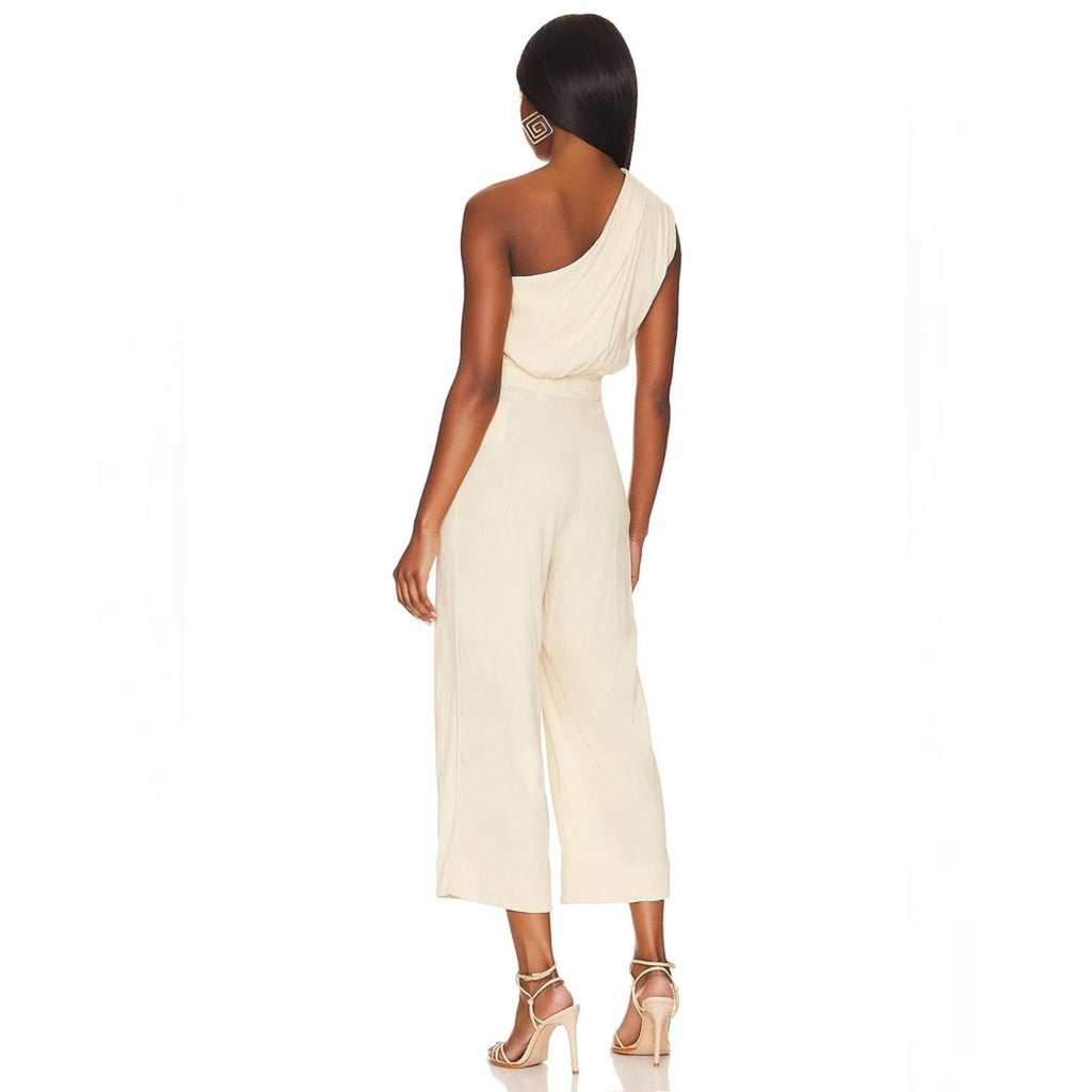 Free People Avery One-Shoulder Cropped Jumpsuit, Revolve Size 0 New w/Tag