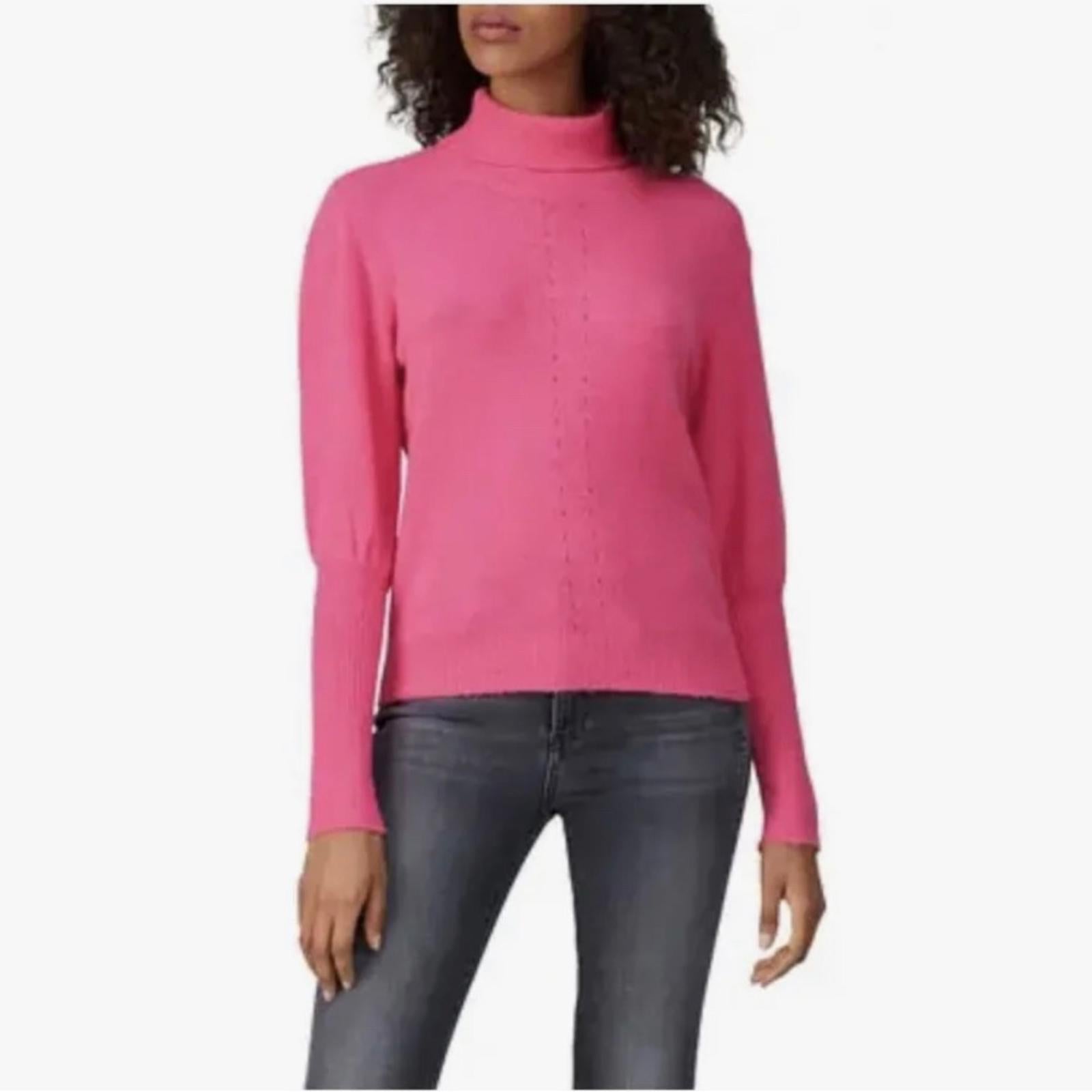 One Grey Day Los Angeles Pink Turtleneck Sweater Size S EXCELLENT! Retail