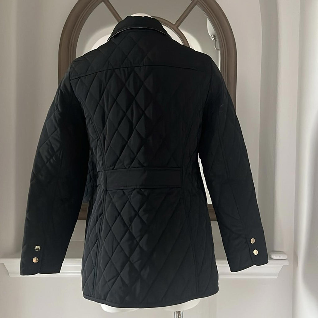 Jones New York 5-Button Quilted Jacket in Black, Size M EXCELLENT!