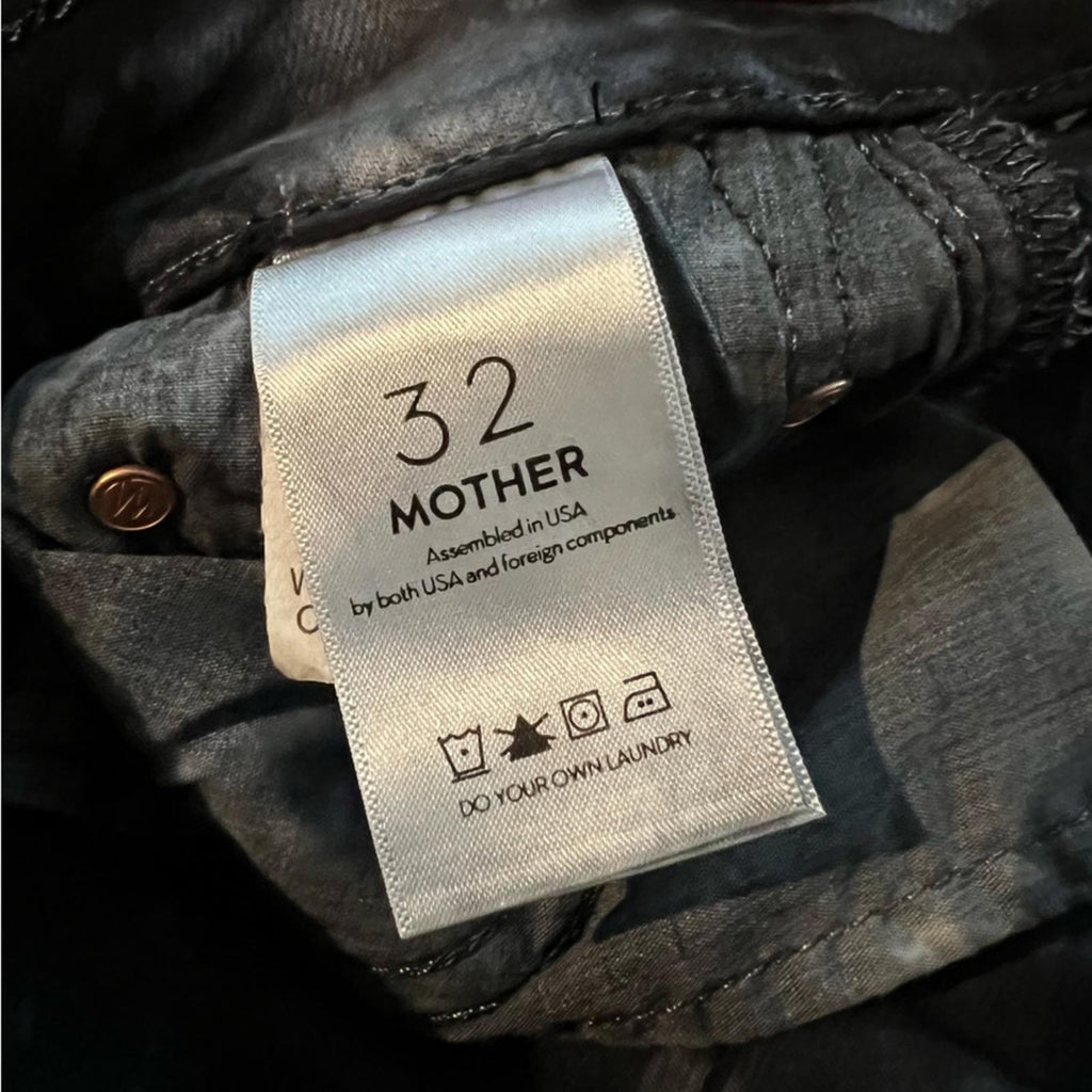 MOTHER The Super Swooner Tie Dye Ankle Skinny Jeans, NEW, Size 32