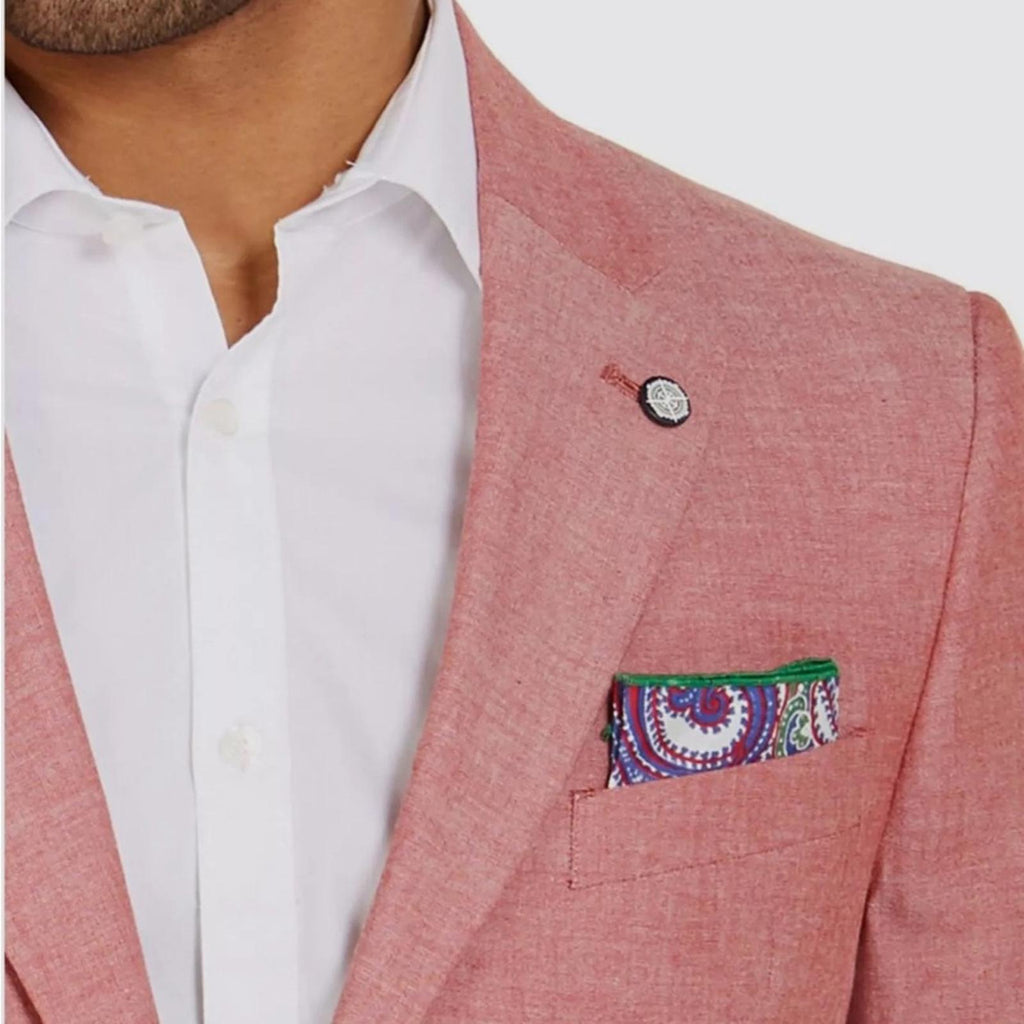 Nautica Blazer Modern-Fit Stretch Chambray Blazer Sport Coat Size 36R NWT $295