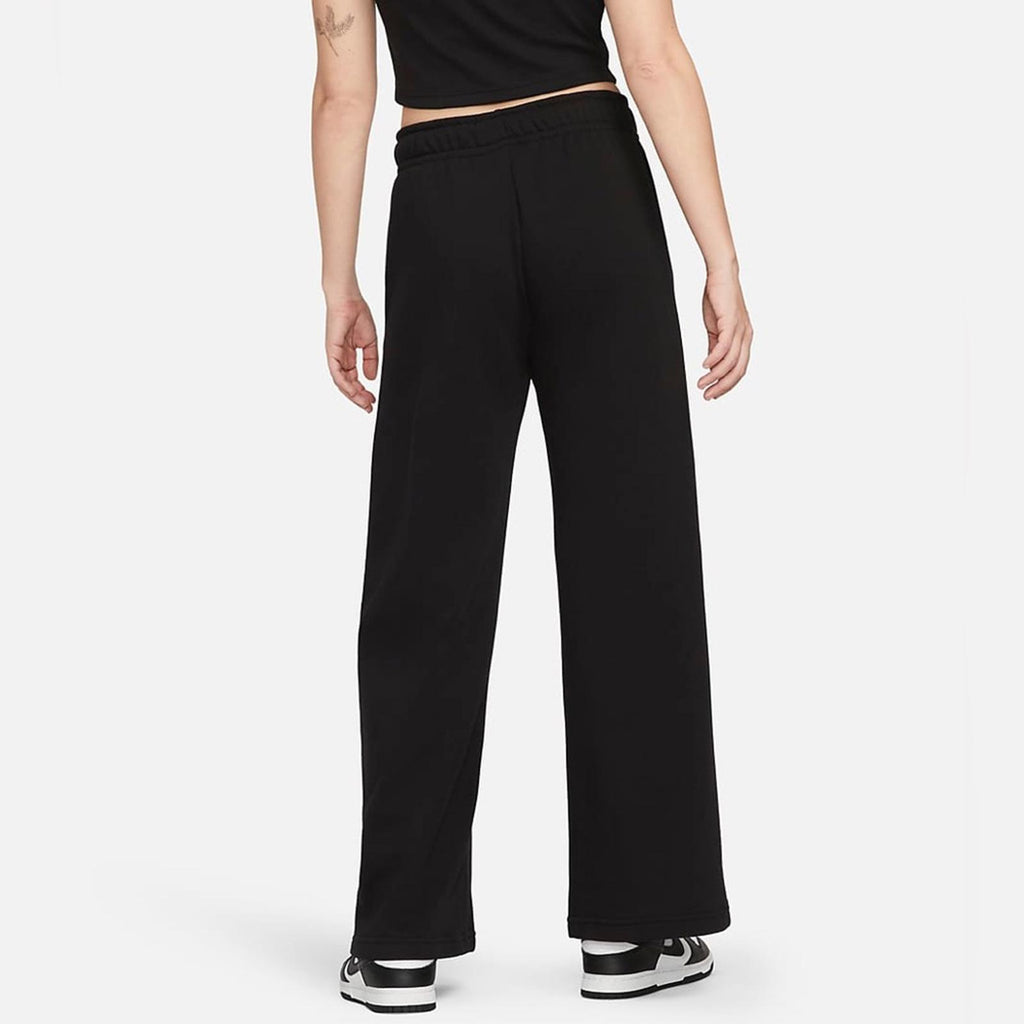 Nike Sportswear Club Fleece Mid-Rise Wide-Leg Sweatpants in Black, Size 1X, NEW