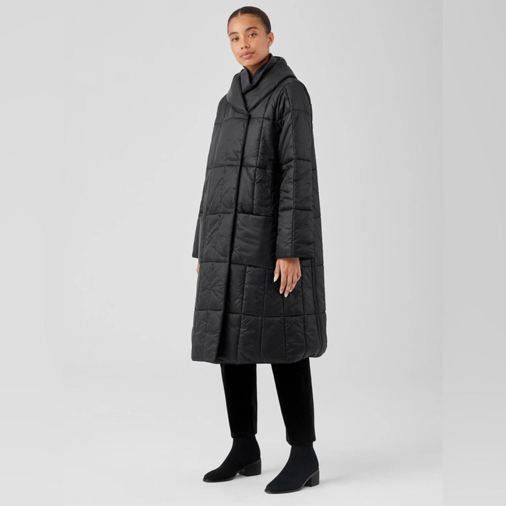 Eileen Fisher Eggshell Recycled Nylon Reversible Coat Size XS New w/Tag SOLD OUT