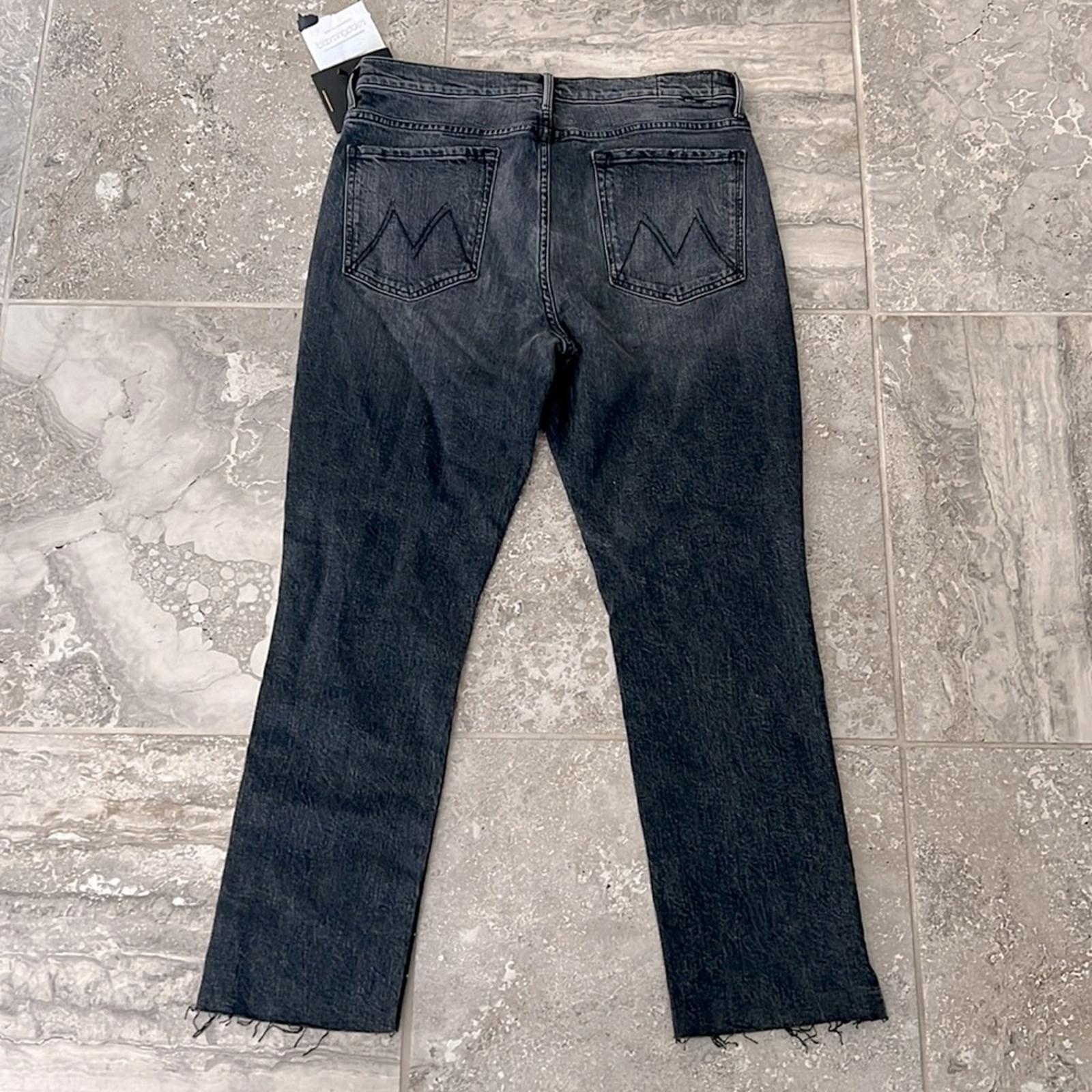 MOTHER High-Waisted Rascal Ankle Step Fray Jeans, Size 34 New w/Tag