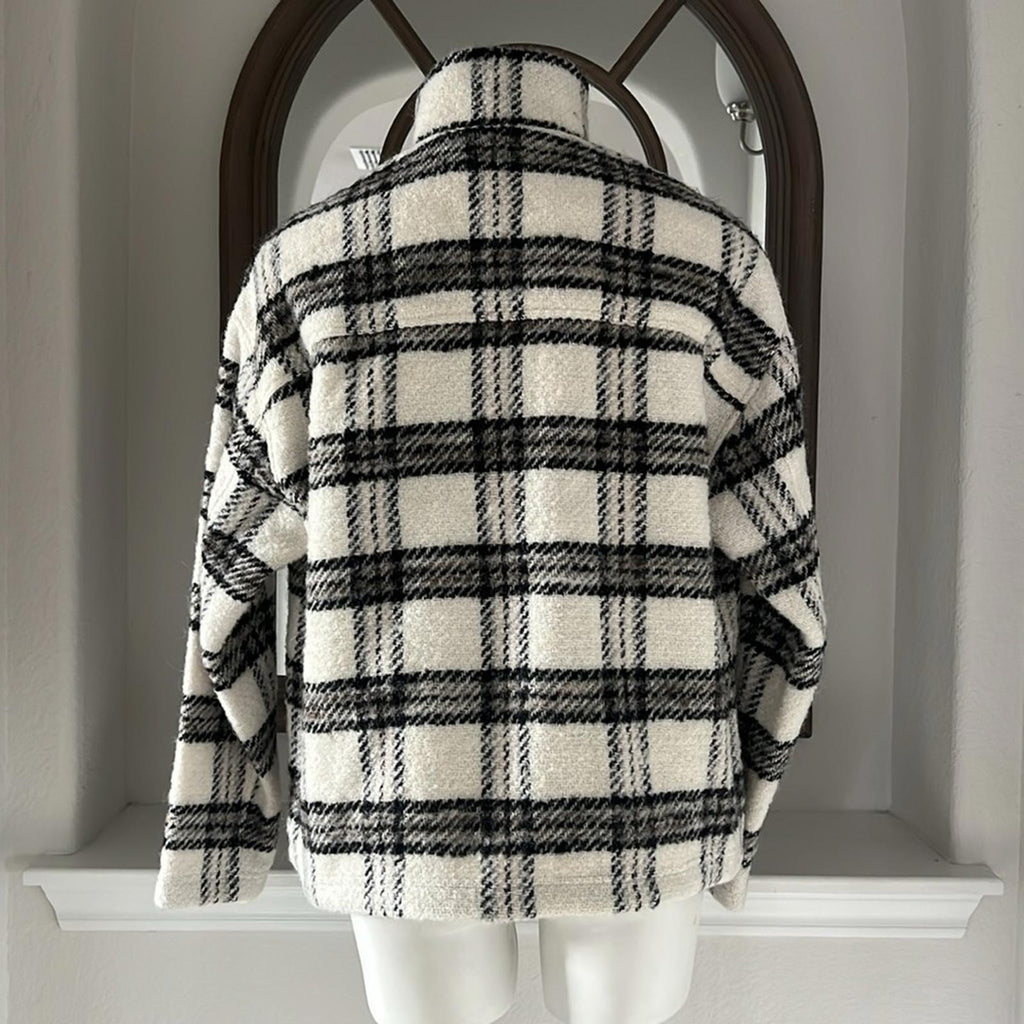 IRO Bika Jacket in Ecru/Black/Grey Size EU 40 New w/Tag