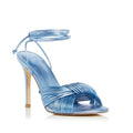 Marc Fisher LTD Brista Metallic Twist Ankle Tie Sandals Lt Blue, NWT, Size 7.5