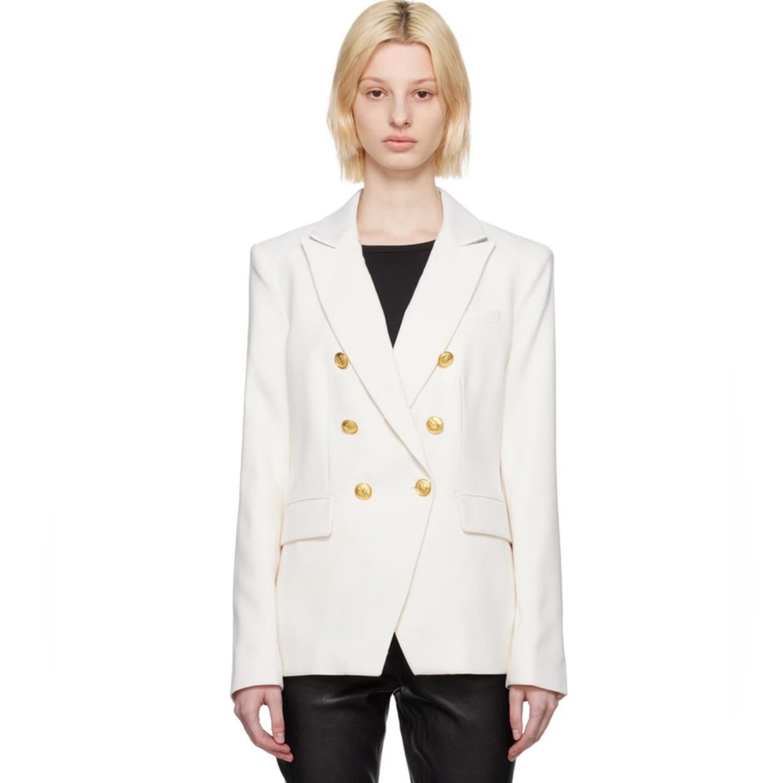 Rag & Bone Preston Wool Blazer in White, Size 0 New w/Tag Retail $650
