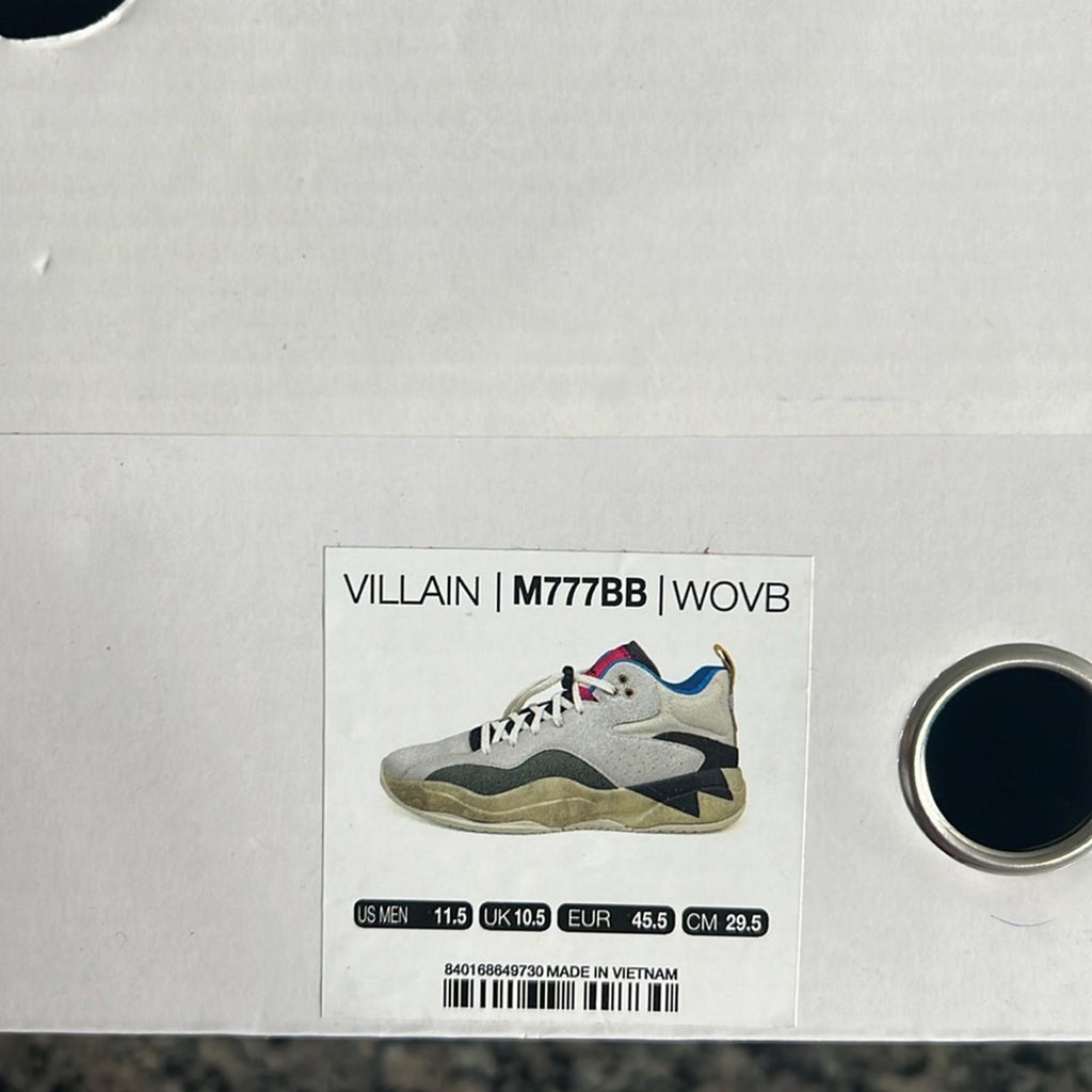 Brandblack Villain Unisex Low-Top Sneakers, Size 11.5 New in Box
