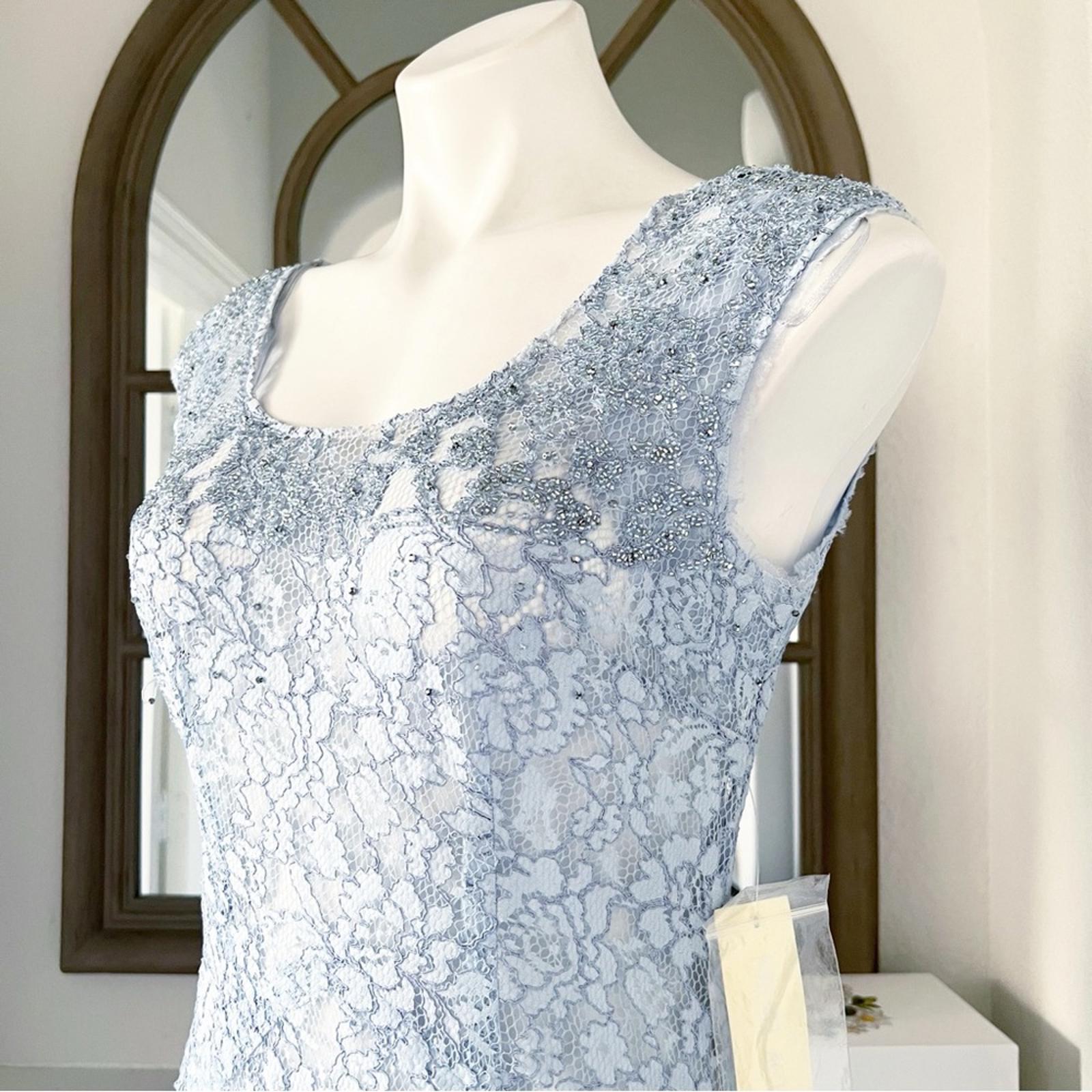 Mikael Aghal Sheer Lace Maxi Dress, Size 8 New w/Tag Retail ~ $495