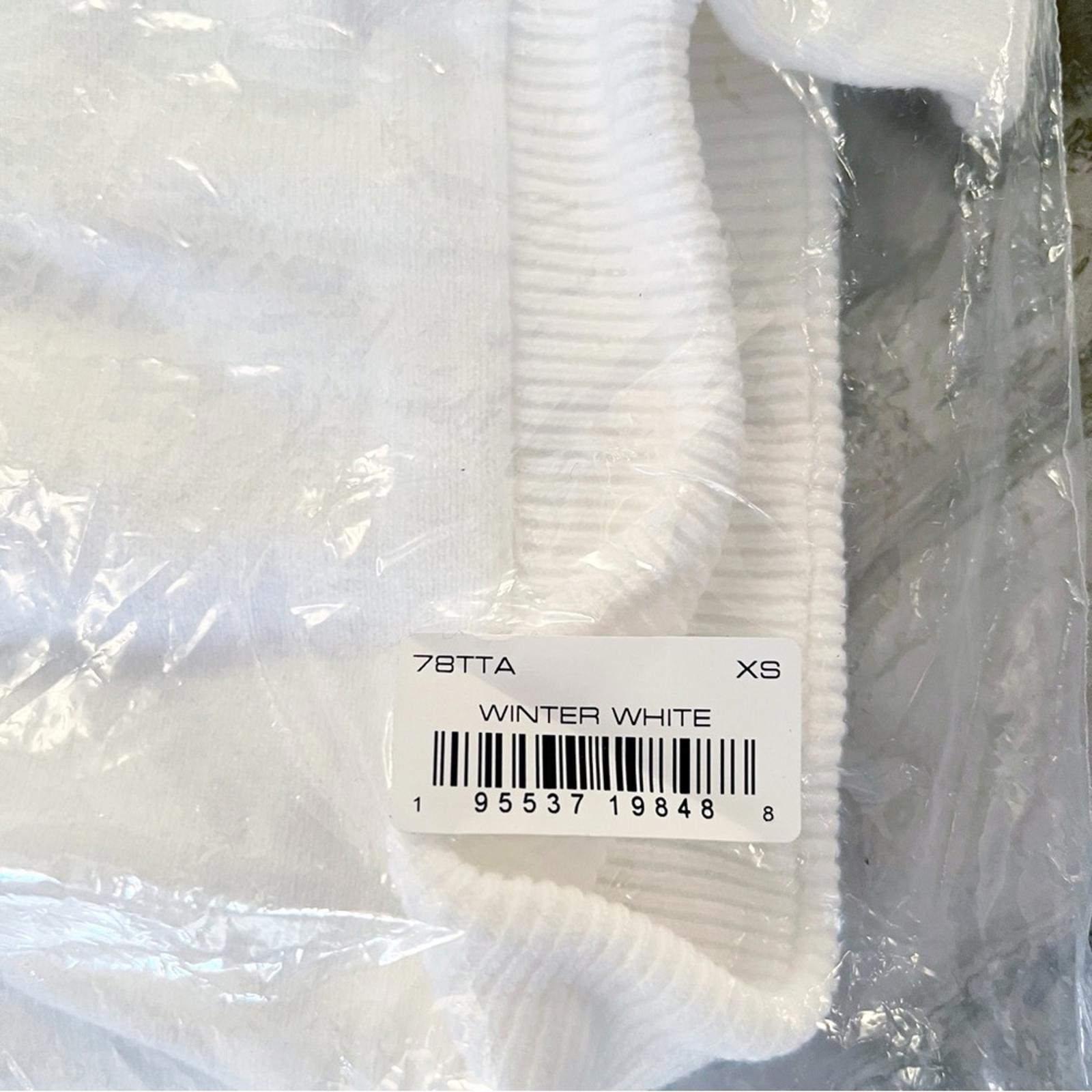 French Connection Ribbed Cowlneck Sweater in Winter White, Size XS NEW w/Tag