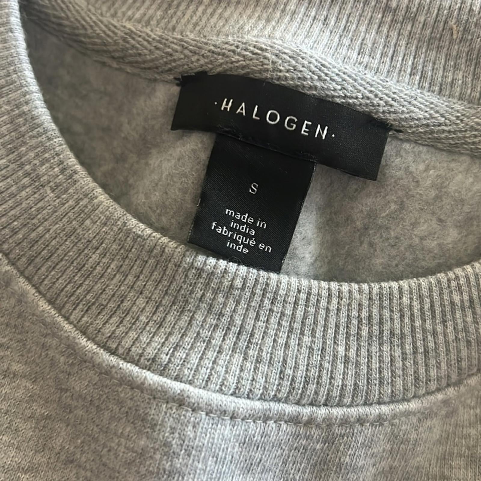 Halogen “WINE IS MY VALENTINE” Sweatshirt, Heather Gray, Size S New w/Tag