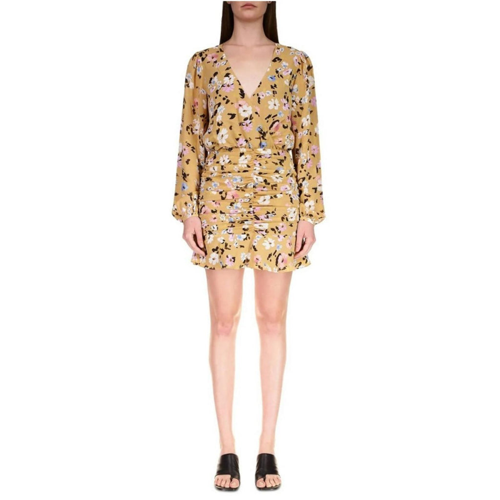 Sanctuary Anthropologie Dreamer Georgette Puff Sleeve Blouson Dress, Size 10 NWT