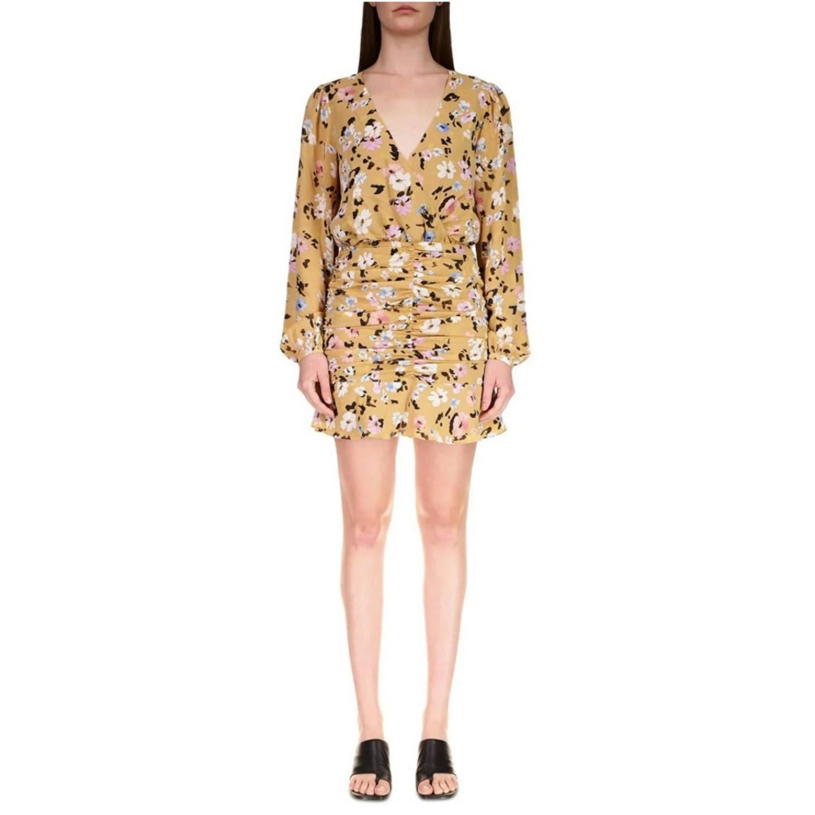 Sanctuary Anthropologie Dreamer Georgette Puff Sleeve Blouson Dress, Size 10 NWT