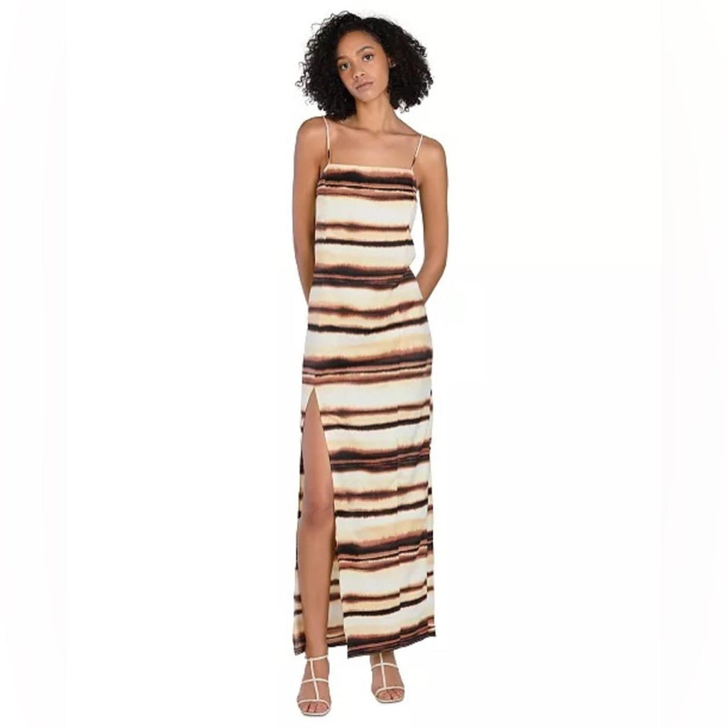 New BAR III x Nicole Williams English Printed Apron Dress, Size XXS New w/Tag
