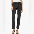 Joe’s The Lara Mid-Rise Cigarette Ankle Distressed Jeans in Black, NEW, Size 27