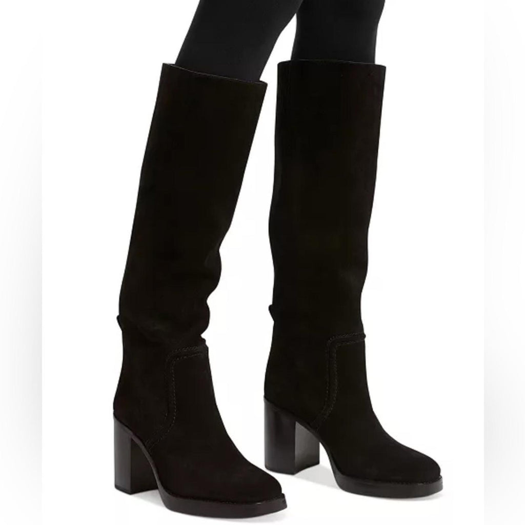 Michael Michael Kors Hayden Block-Heel Boots in Black, NWT, Size 11