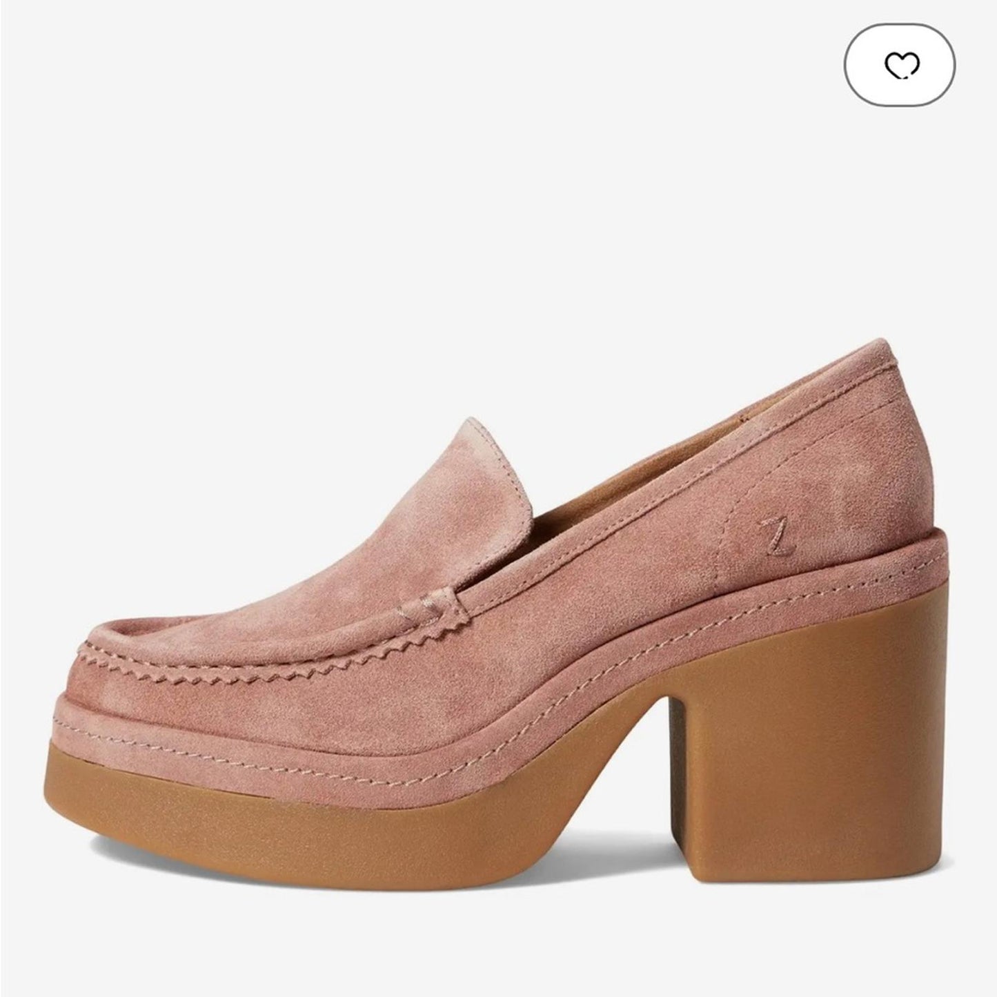 Zodiac Dorit Leather Slip-On Loafers in Nougat Pink Suede Size 9 New in Box