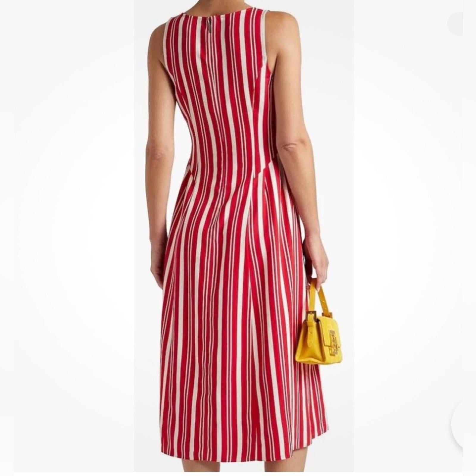 NWT Jason Wu Striped Scoop-Neck Sleeveless Dress, Size 0 New w/Tag Retail $695