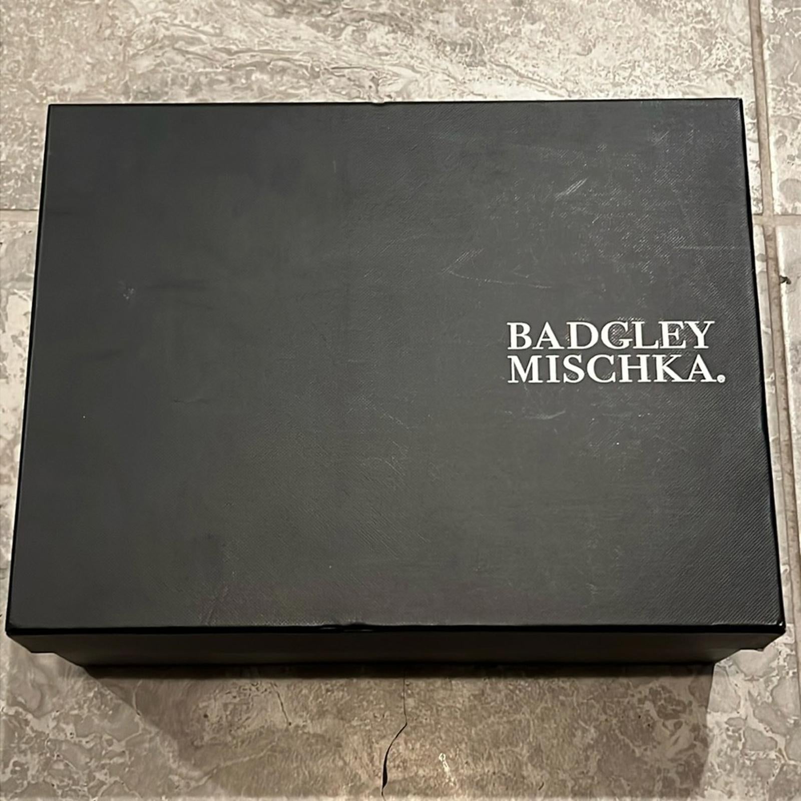 NWT Badgley Mischka Tayten Satin and Mesh Sandals with Crystals Size 10 +DustBag