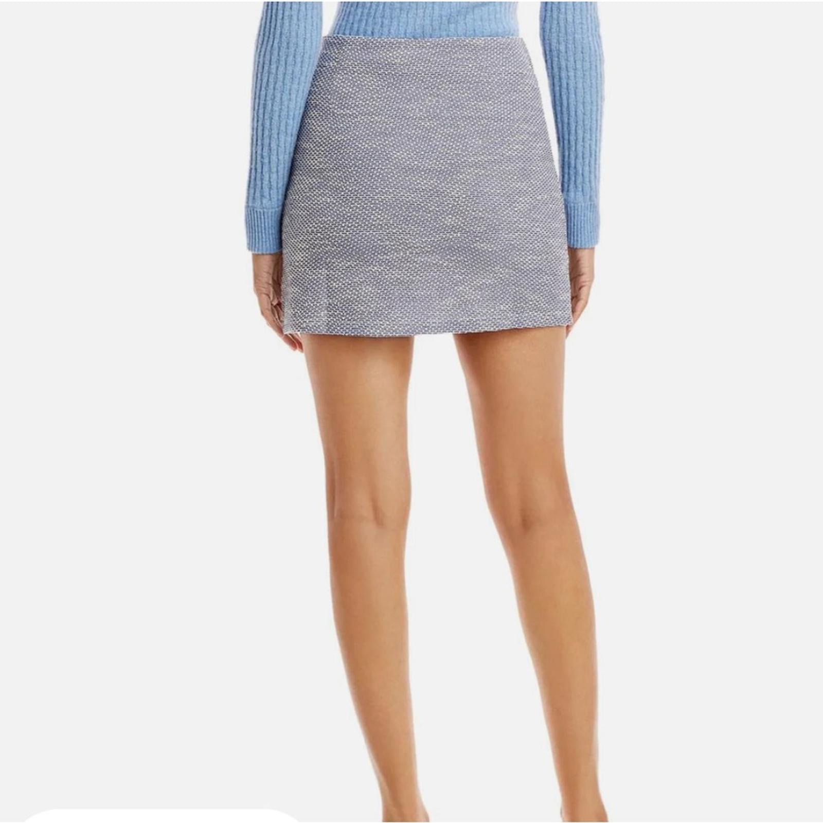 AQUA Stretch Tweed Mini Skirt, Size XL New w/Tag Retail $68