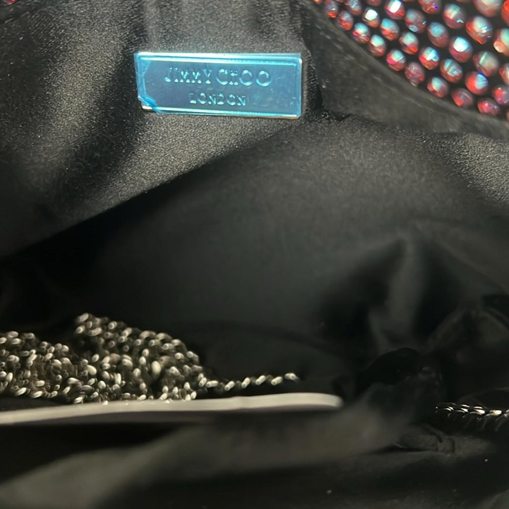 NEW Jimmy Choo Bonny All-Over Crystal Mini Top Handle Bag, New w/Tag in Box