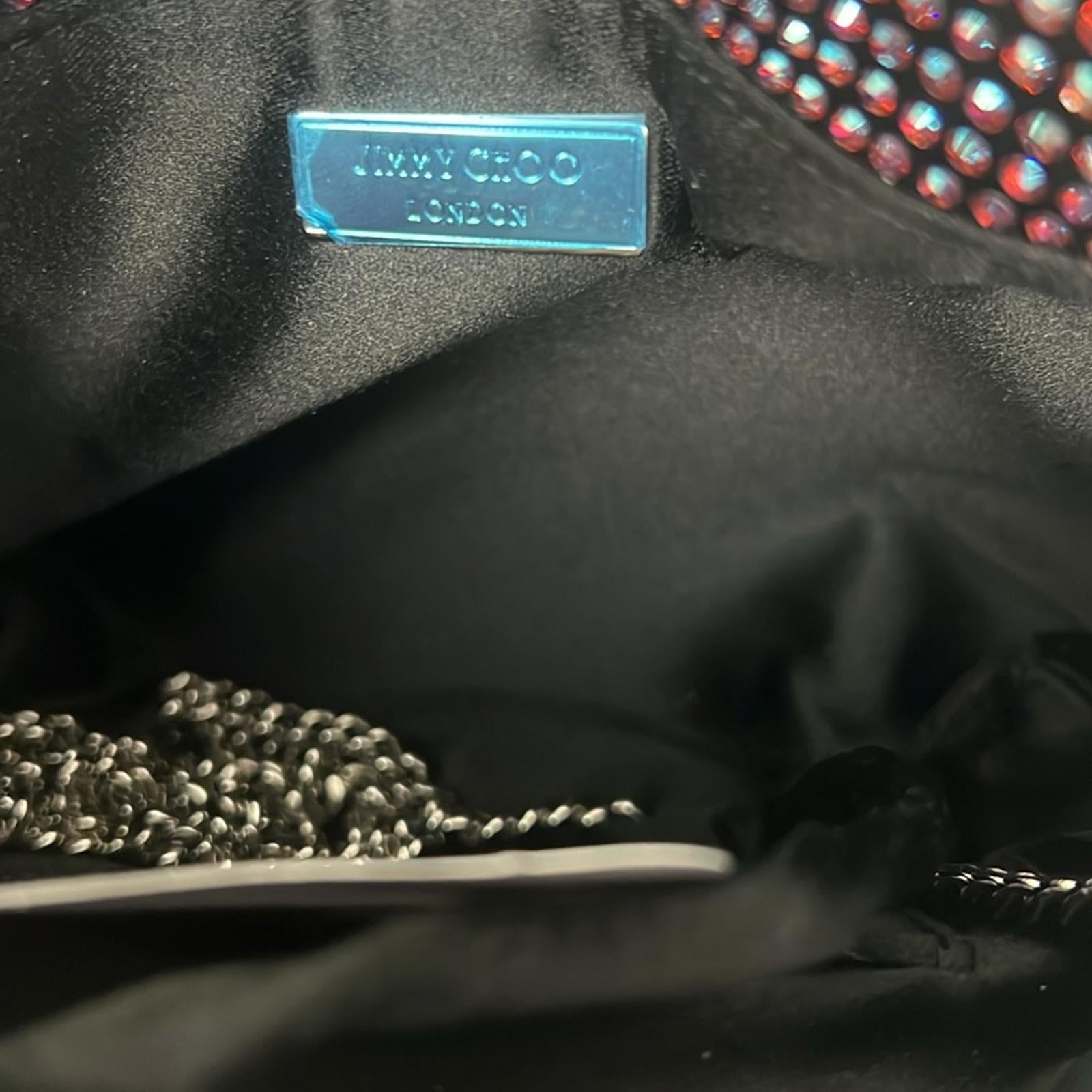 NEW Jimmy Choo Bonny All-Over Crystal Mini Top Handle Bag, New w/Tag in Box