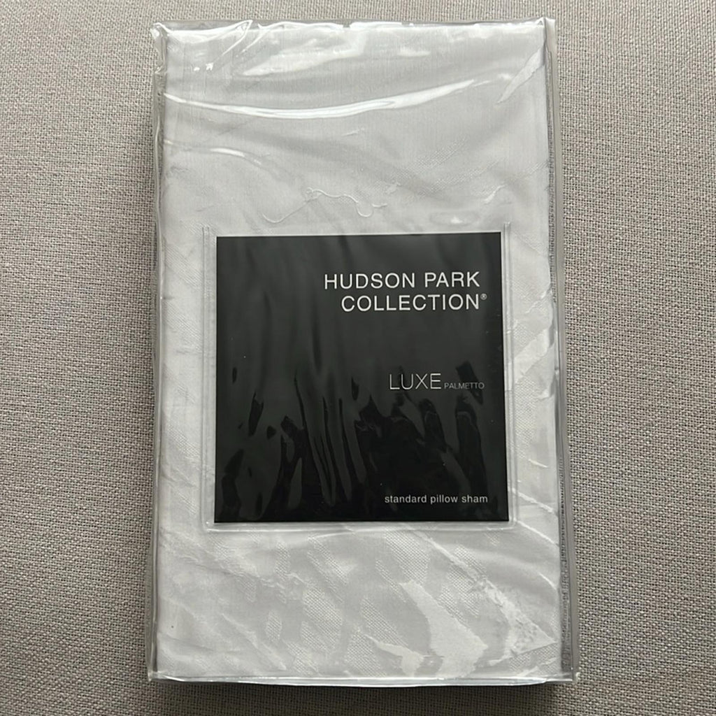 Hudson Park Collection Palmetto Cotton Silk Standard Sham, New in Box $195