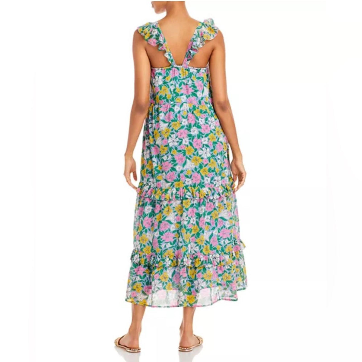 Banjanan Penolope Dress in Melodic Floral Vista, Cotton Size S New w/Tag $325